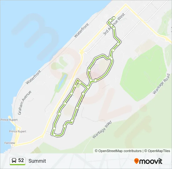 52 Bus Line Map