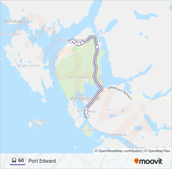 60 Bus Line Map