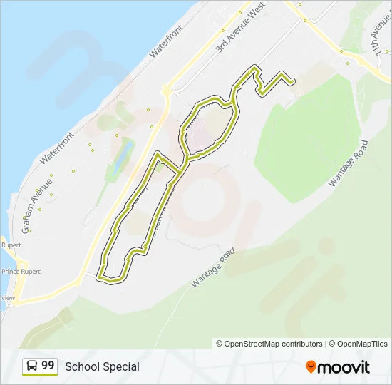 99 Bus Line Map