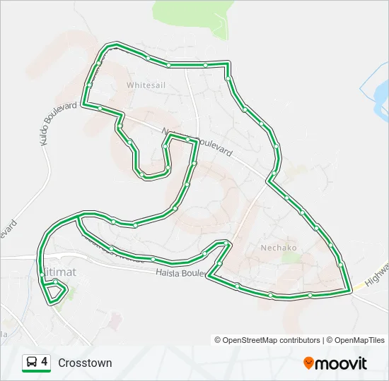 4 Bus Line Map