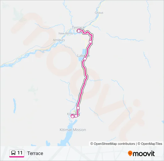 11 Bus Line Map