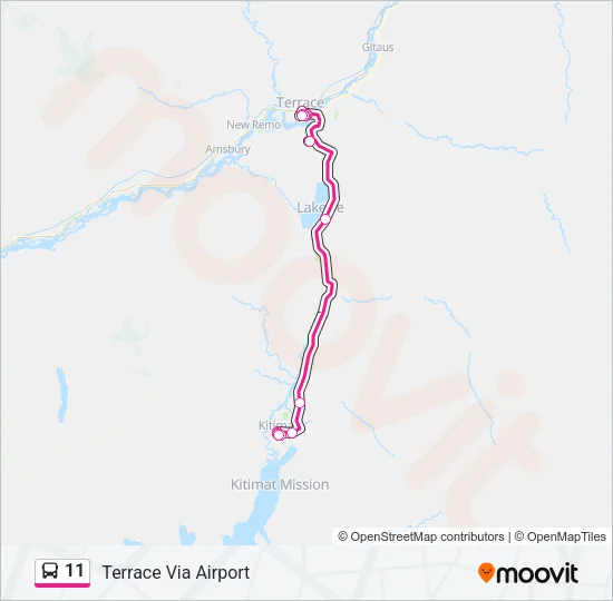 11 Bus Line Map