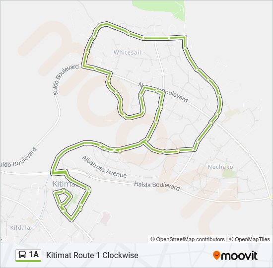 1A Bus Line Map