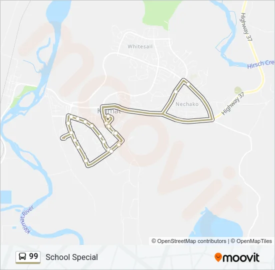 99 Bus Line Map
