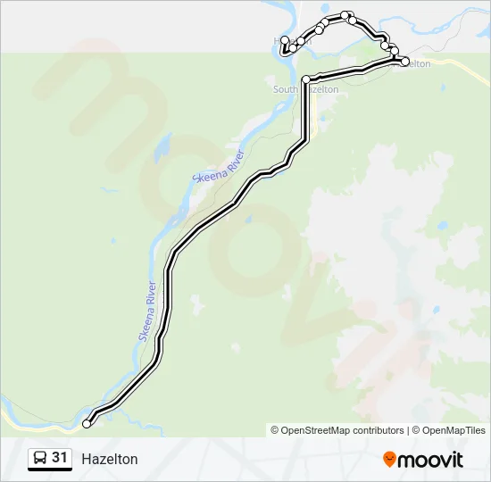 31 Bus Line Map