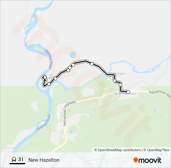 31 Bus Line Map