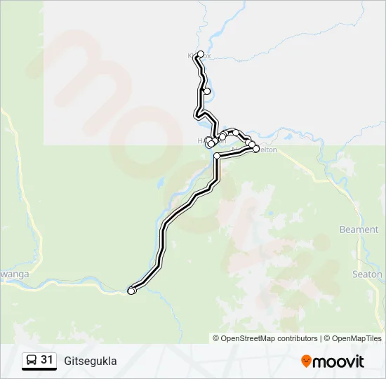 31 Bus Line Map