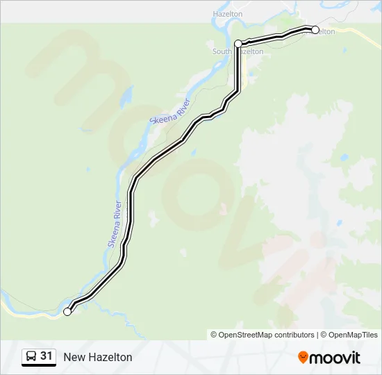 31 Bus Line Map