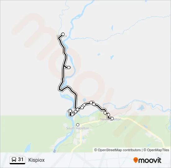 31 Bus Line Map