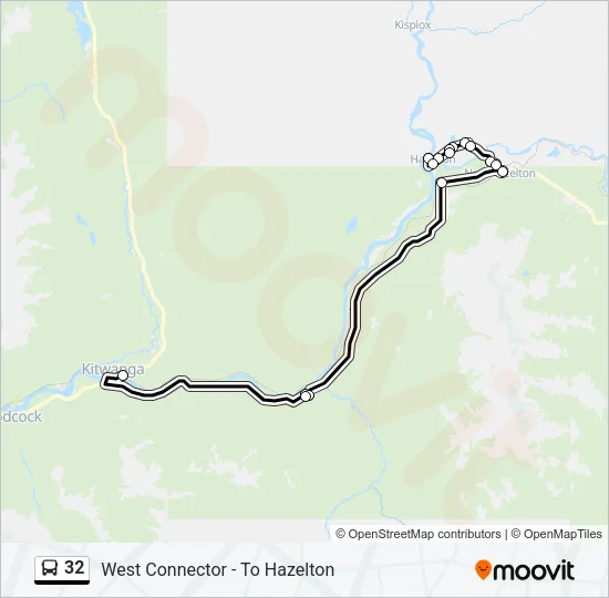 32 Bus Line Map