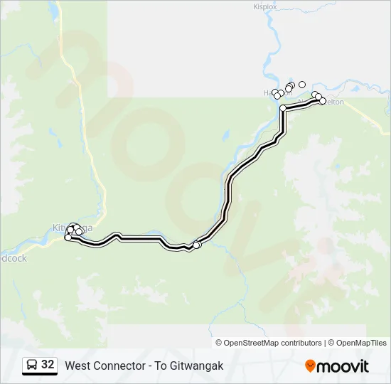 32 Bus Line Map