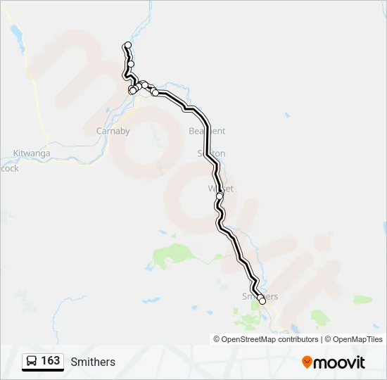 163 Bus Line Map