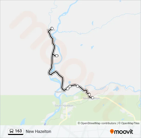 163 Bus Line Map