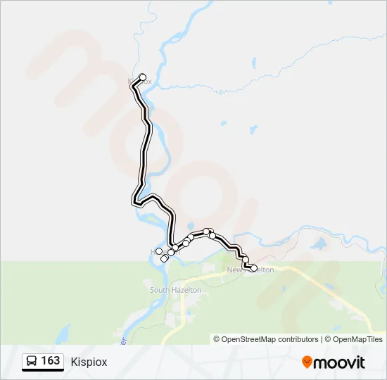 163 Bus Line Map