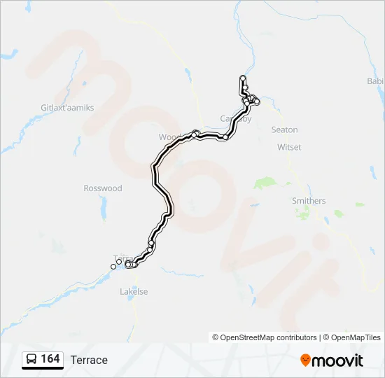 164 Bus Line Map