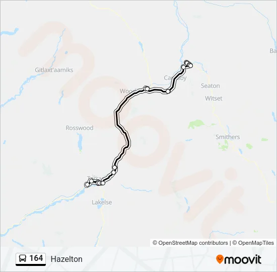 164 Bus Line Map