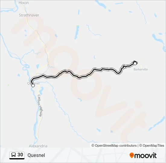 30 Bus Line Map
