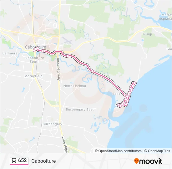 652 Route: Schedules, Stops & Maps - Caboolture (Updated)