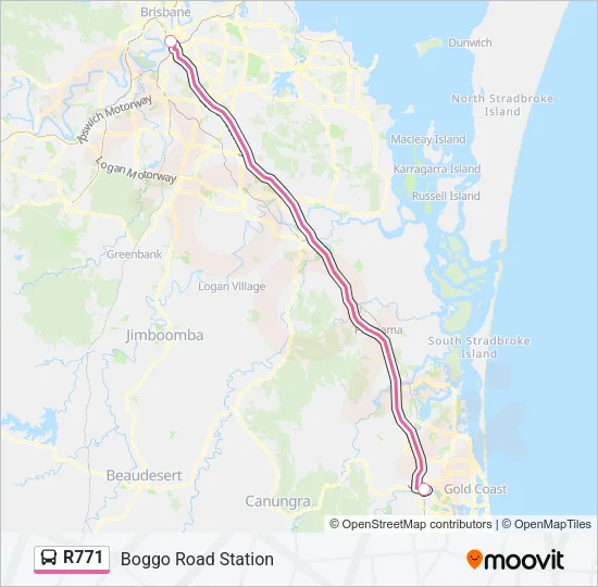 R771 Bus Line Map