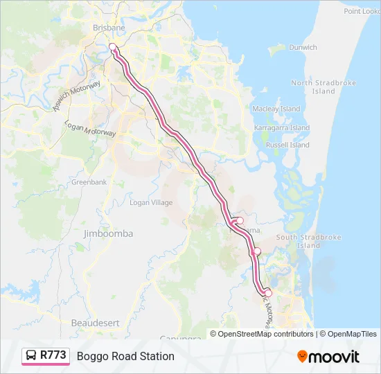 R773 Bus Line Map