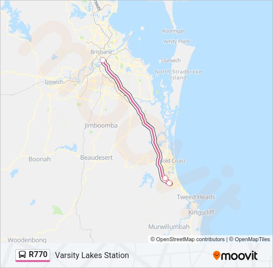 R770 Bus Line Map