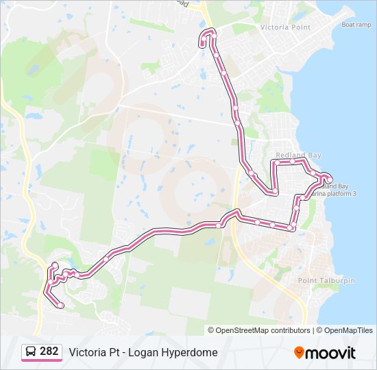 282 Bus Line Map