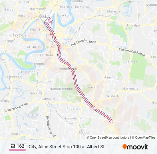 162 Bus Line Map