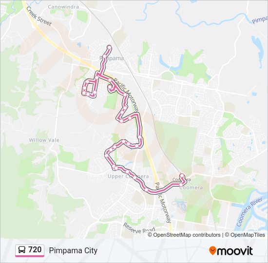 720 Bus Line Map