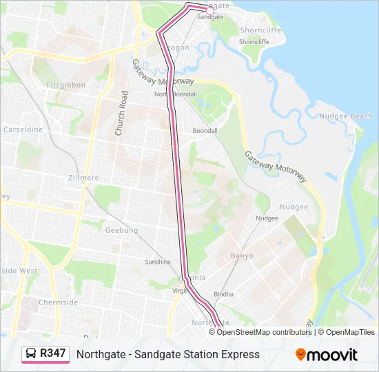 R347 Bus Line Map