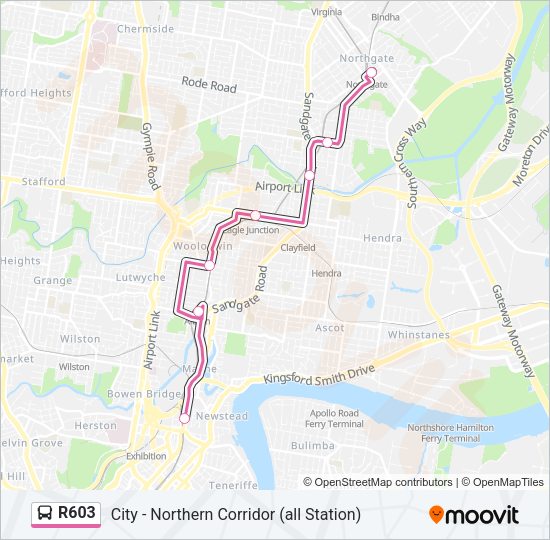 R603 Bus Line Map