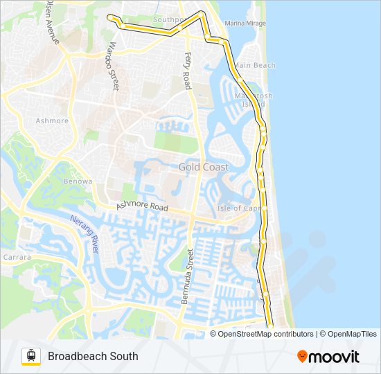 GCR1 Light Rail Line Map