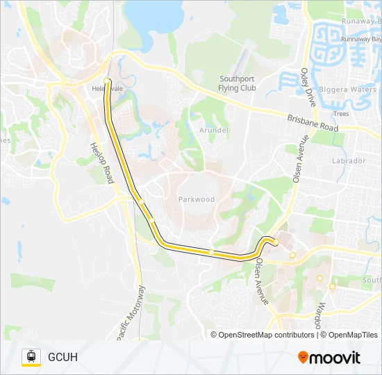 GCR1 Light Rail Line Map