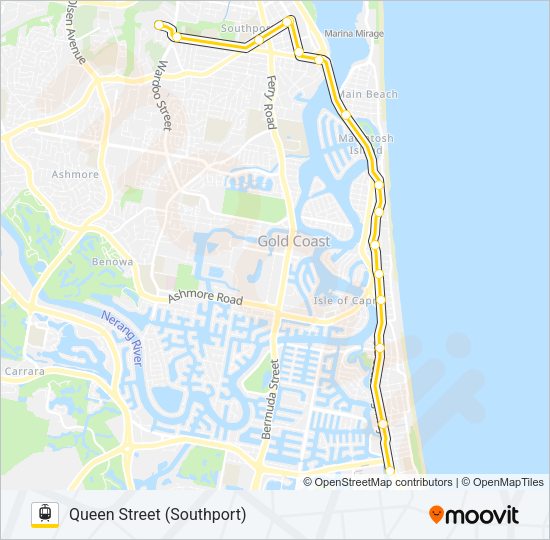 GCR1 Light Rail Line Map