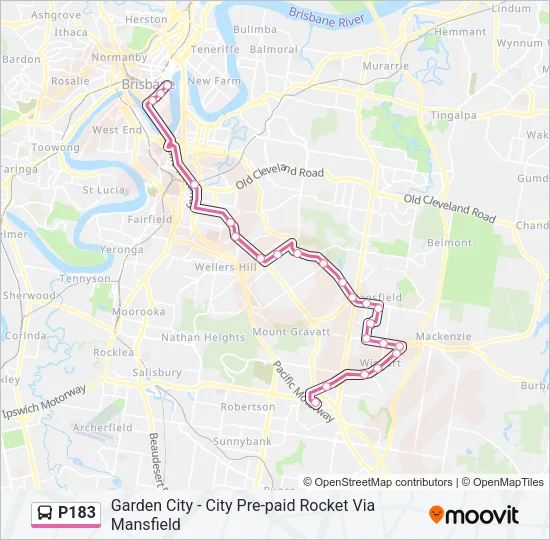 P183 Bus Line Map