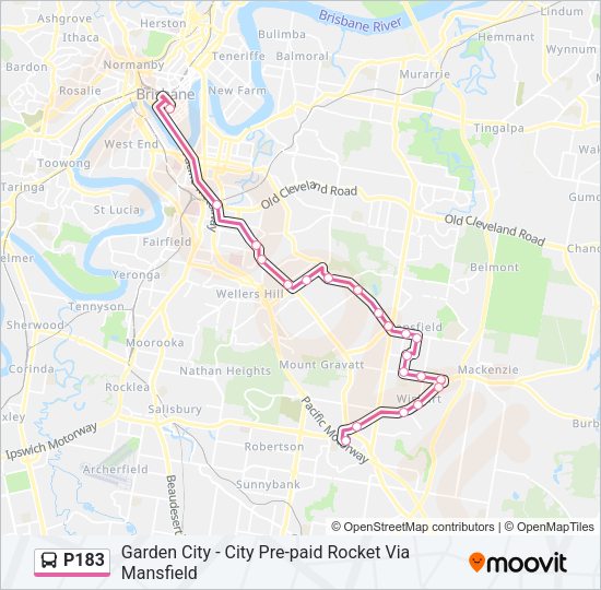 P183 Bus Line Map