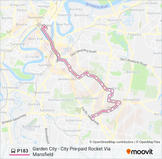 P183 Bus Line Map