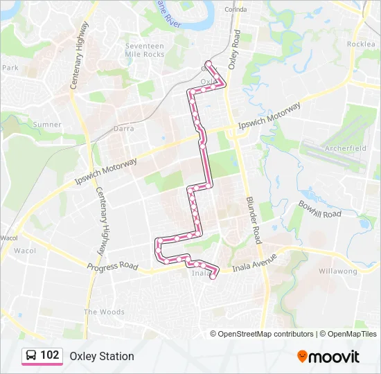 102 Bus Line Map