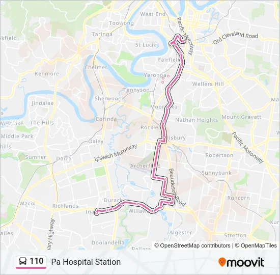110 Bus Line Map