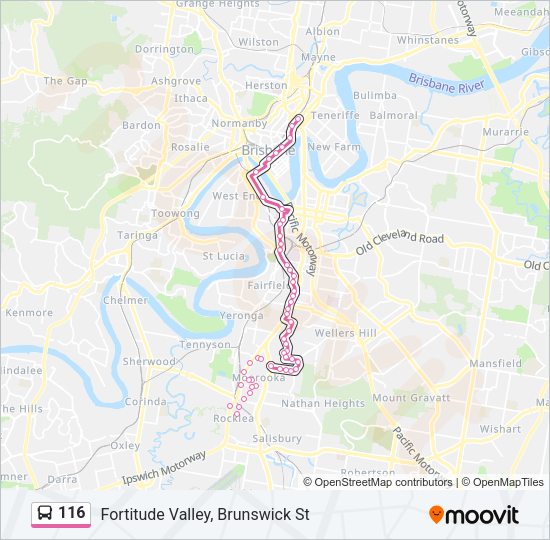 116 Bus Line Map