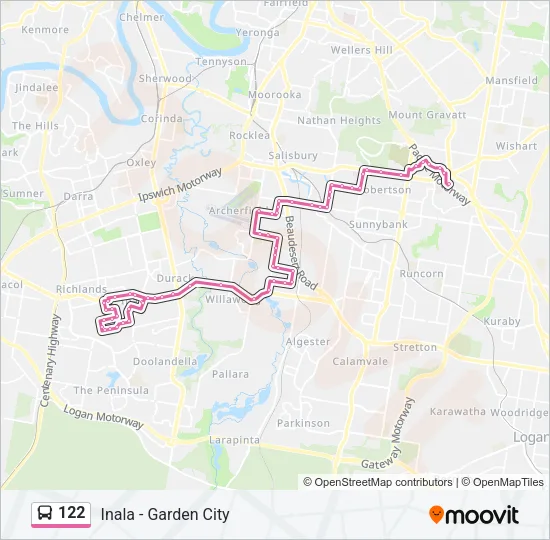122 Bus Line Map