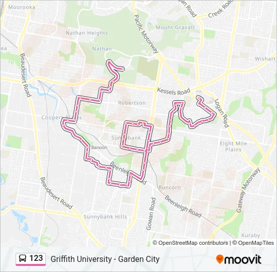 123 Bus Line Map