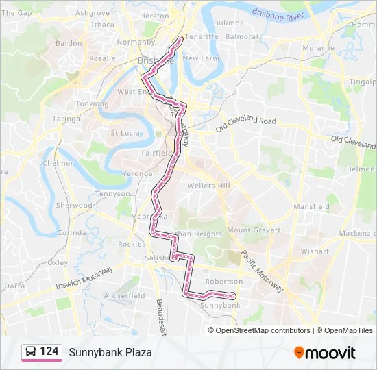 124 Bus Line Map