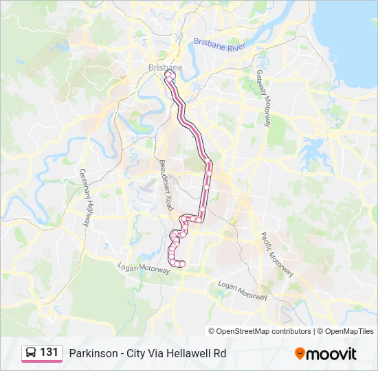 131 Bus Line Map