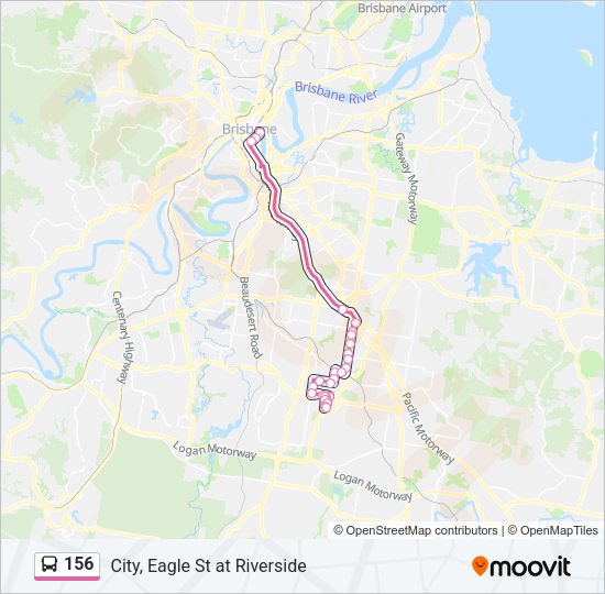 156 Bus Line Map