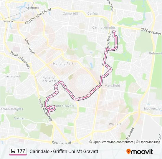 177 Bus Line Map