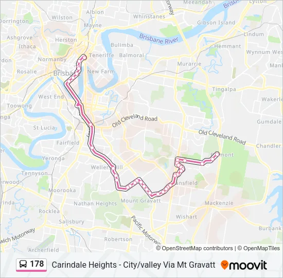 178 Bus Line Map