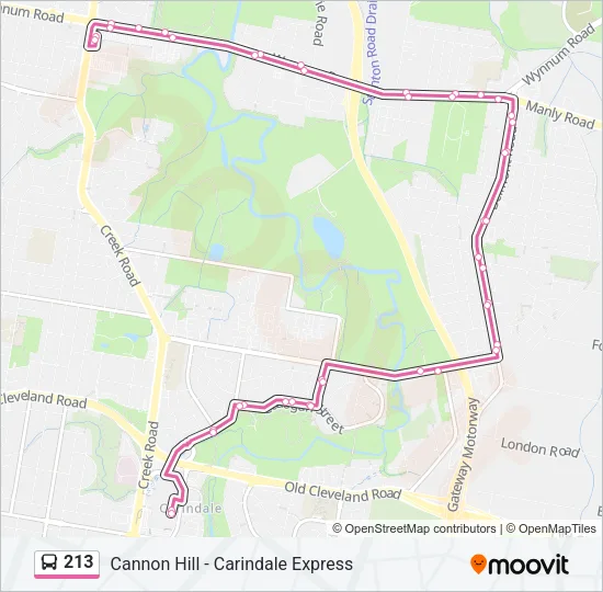 213 Bus Line Map