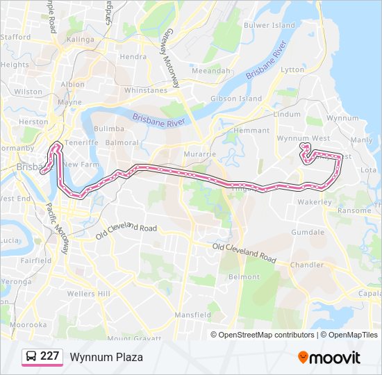 227 Bus Line Map