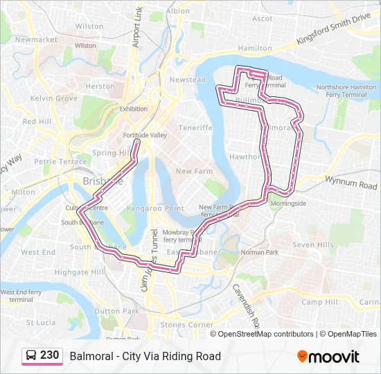 Translink Route 390 Map.pdf 230 Route: Schedules, Stops & Maps - Fortitude Valley, Wickham St (Updated)
