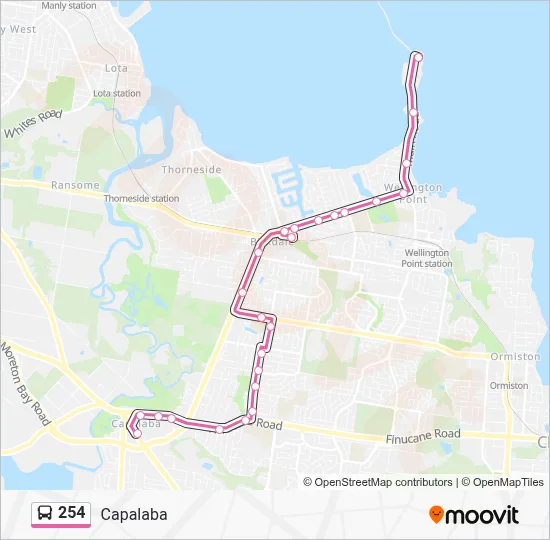 254 Route: Schedules, Stops & Maps - Capalaba (Updated)